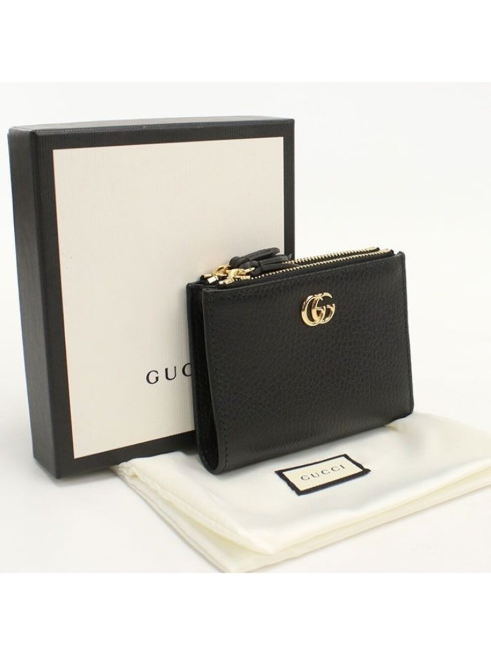 Gucci Small Wallet Double Bifold Leather